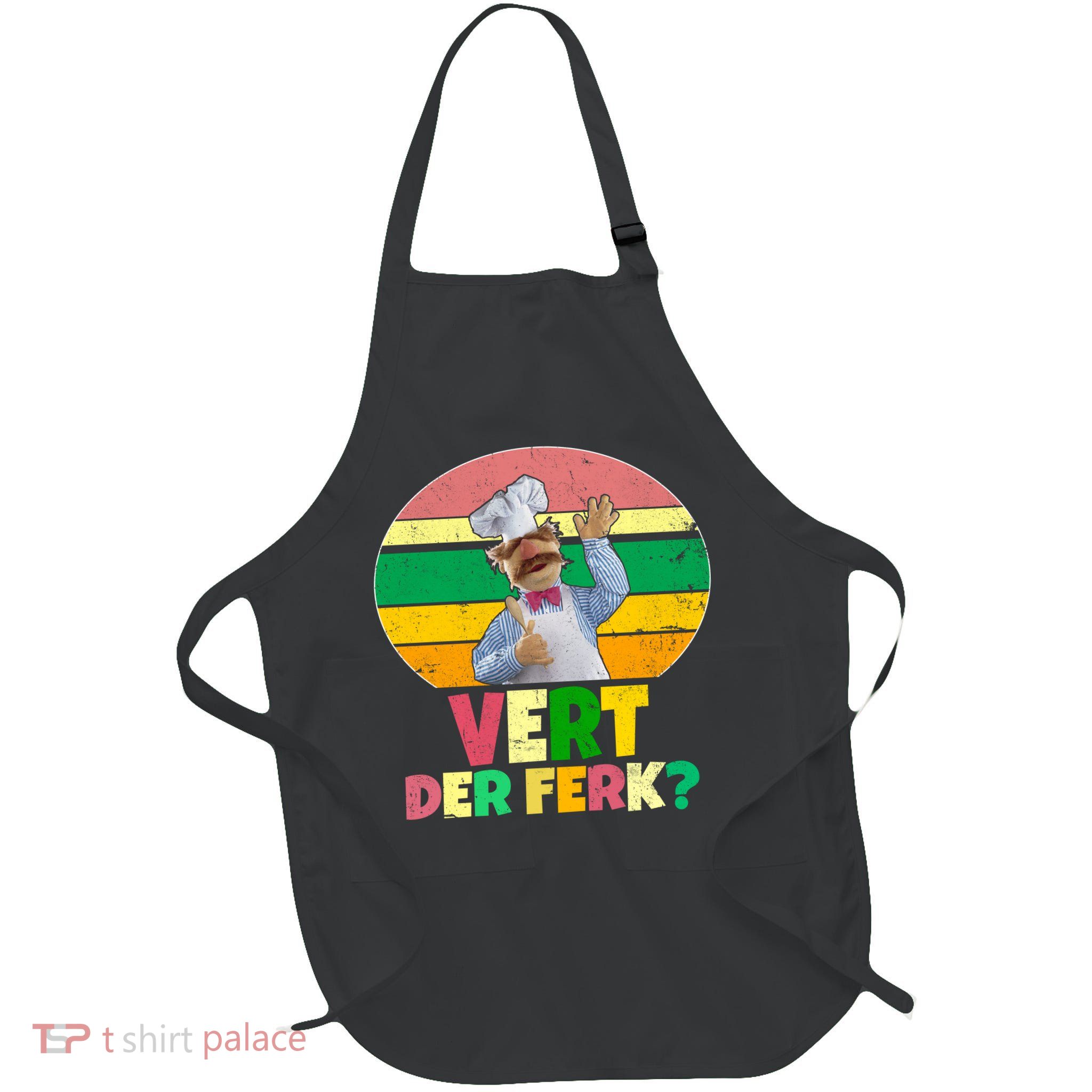 Vintage Vert Der Ferk Retro Swedish Chef Apron