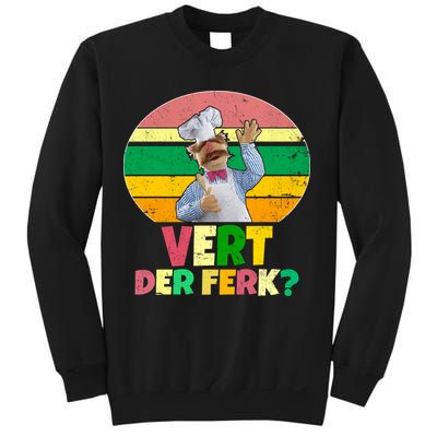 Vintage Vert Der Ferk Retro Swedish Chef Sweatshirt