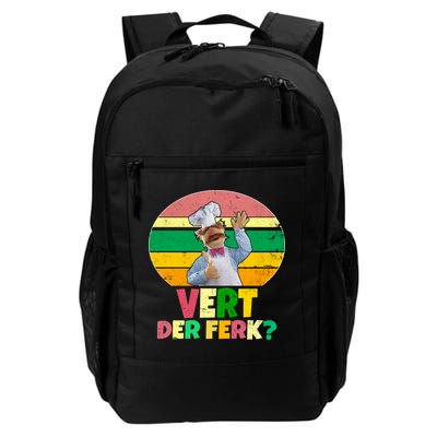 Vintage Vert Der Ferk Retro Swedish Chef Backpack