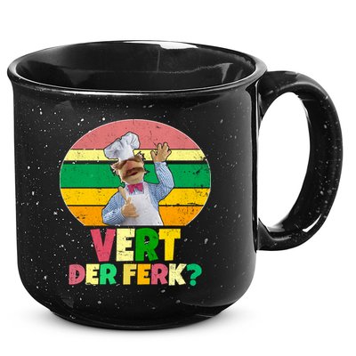 Vintage Vert Der Ferk Retro Swedish Chef 15oz Campfire Ceramic Mug