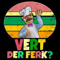 Vintage Vert Der Ferk Retro Swedish Chef Flatbill Hat