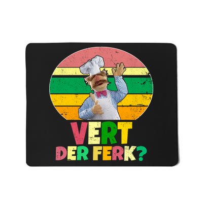 Vintage Vert Der Ferk Retro Swedish Chef Mousepad