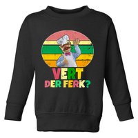 Vintage Vert Der Ferk Retro Swedish Chef Toddler Sweatshirt