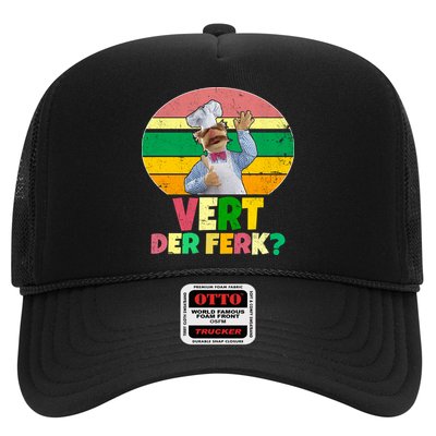 Vintage Vert Der Ferk Retro Swedish Chef Trucker Hat