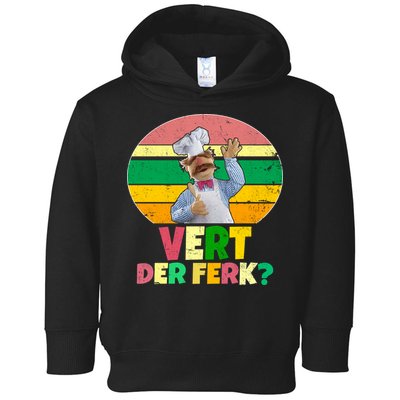 Vintage Vert Der Ferk Retro Swedish Chef Toddler Hoodie