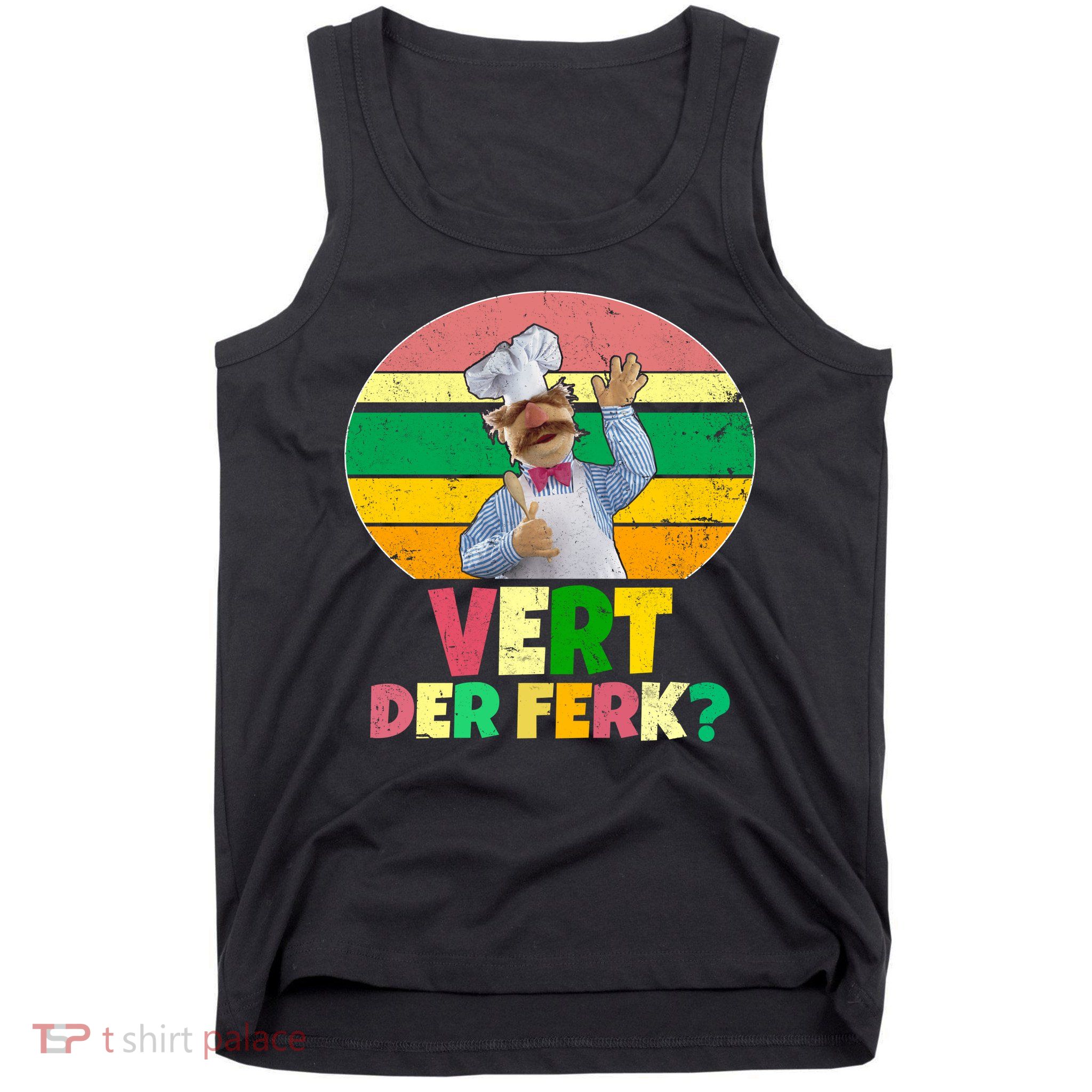 Vintage Vert Der Ferk Retro Swedish Chef Tank Top