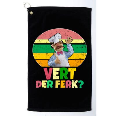 Vintage Vert Der Ferk Retro Swedish Chef Platinum Collection Golf Towel