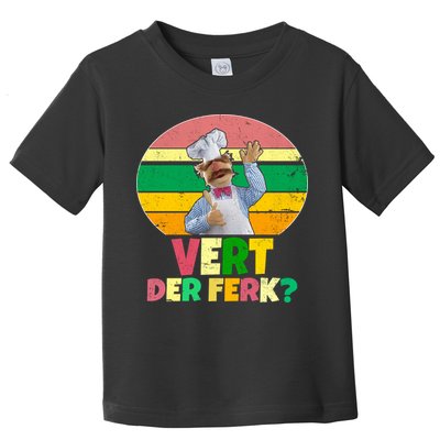 Vintage Vert Der Ferk Retro Swedish Chef Toddler T-Shirt