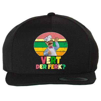 Vintage Vert Der Ferk Retro Swedish Chef Wool Snapback Cap