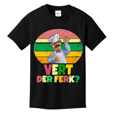 Vintage Vert Der Ferk Retro Swedish Chef Kids T-Shirt