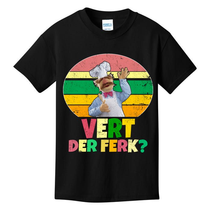 Vintage Vert Der Ferk Retro Swedish Chef Kids T-Shirt