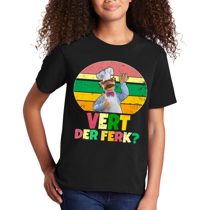 Vintage Vert Der Ferk Retro Swedish Chef Kids T-Shirt