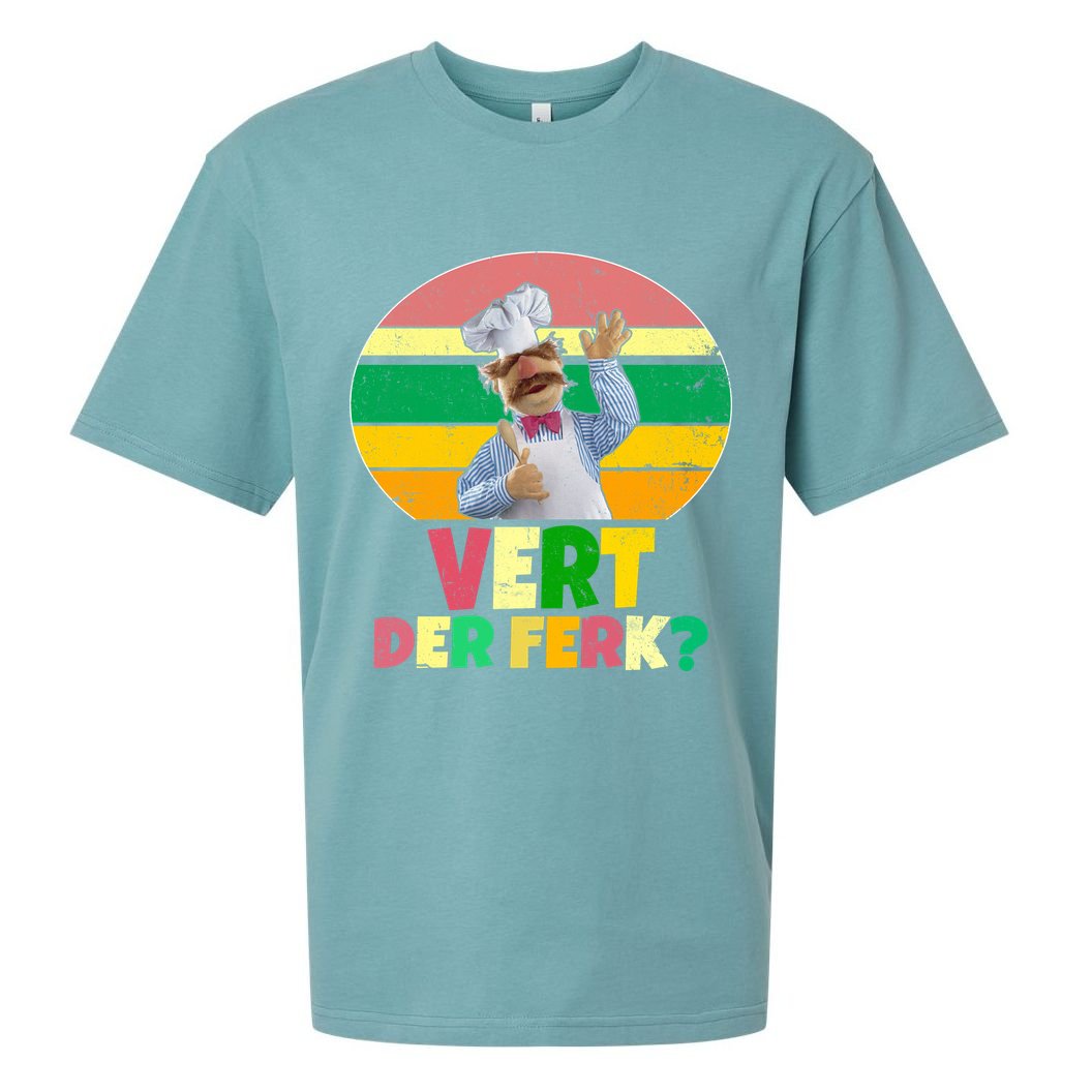 Vintage Vert Der Ferk Retro Swedish Chef Sueded Cloud Jersey T-Shirt