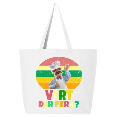 Vintage Vert Der Ferk Retro Swedish Chef 25L Jumbo Tote