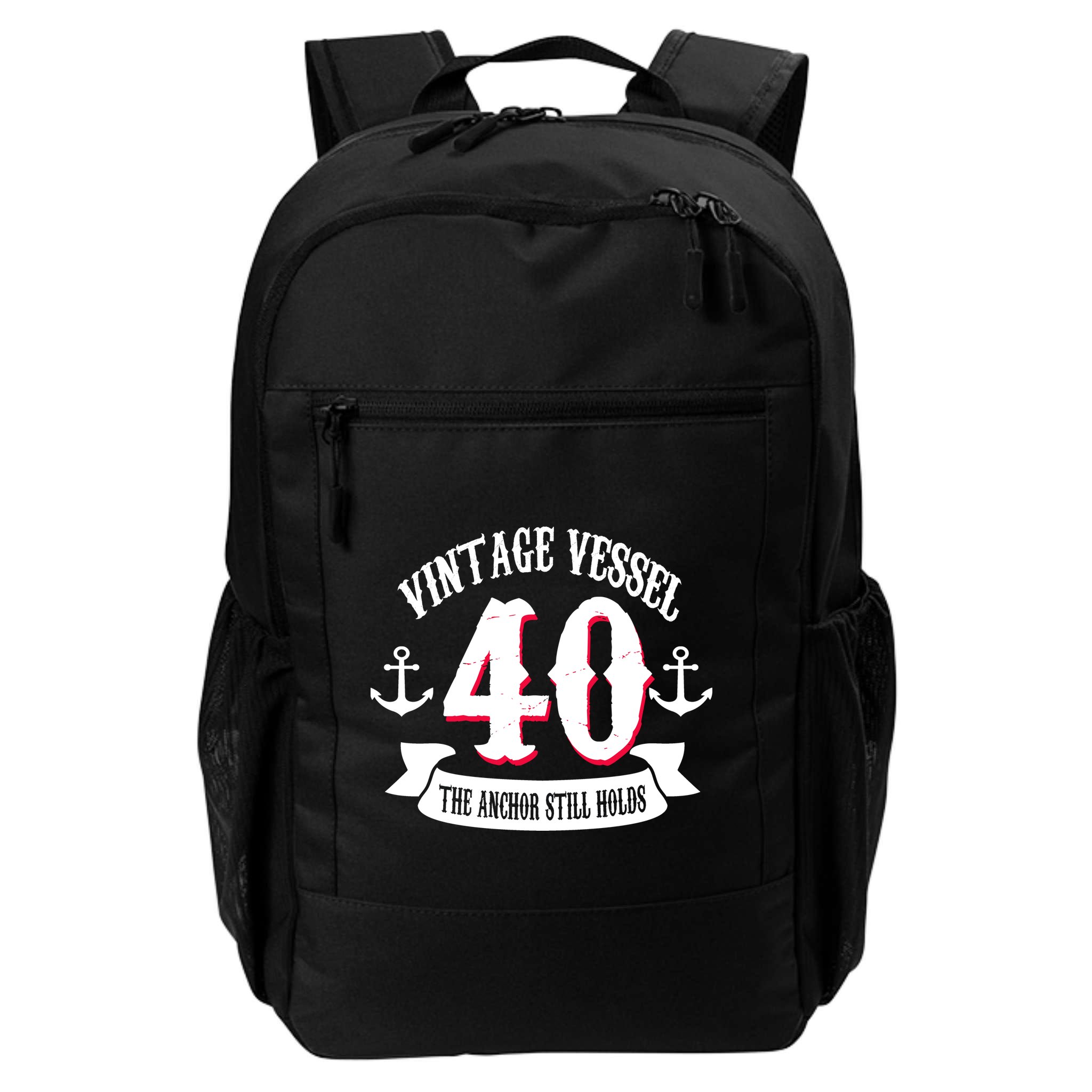 Vintage Vessel 40th Birthday The Anchor Still Holds Backpack