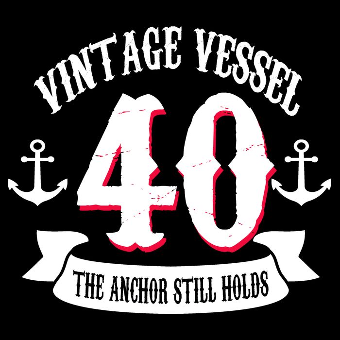 Vintage Vessel 40th Birthday The Anchor Still Holds Backpack
