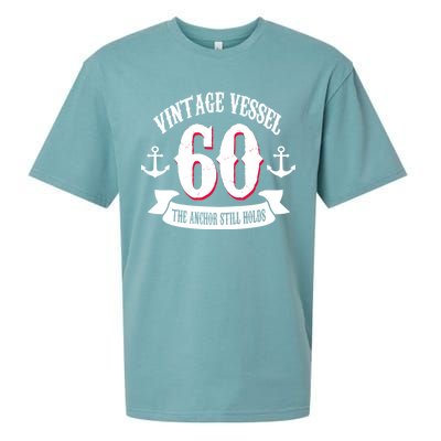 Vintage Vessel 60th Birthday The Anchor Still Holds Sueded Cloud Jersey T-Shirt