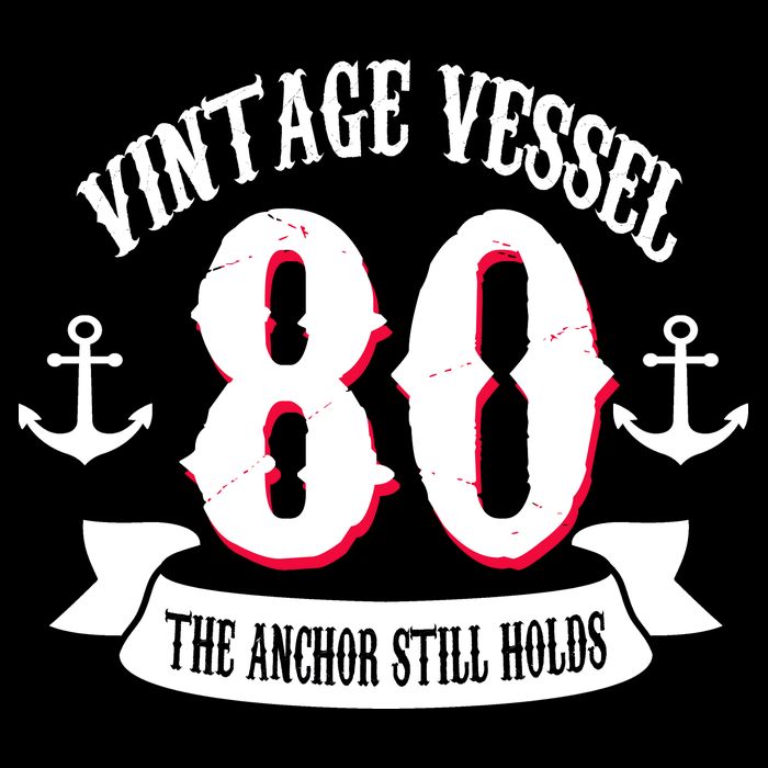 Vintage Vessel 80th Birthday The Anchor Still Holds Backpack
