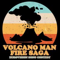 Vintage Volcano Man Fire Saga Eurovision Song Contest Long Sleeve Shirt