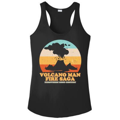 Vintage Volcano Man Fire Saga Eurovision Song Contest Ladies PosiCharge Competitor Racerback Tank