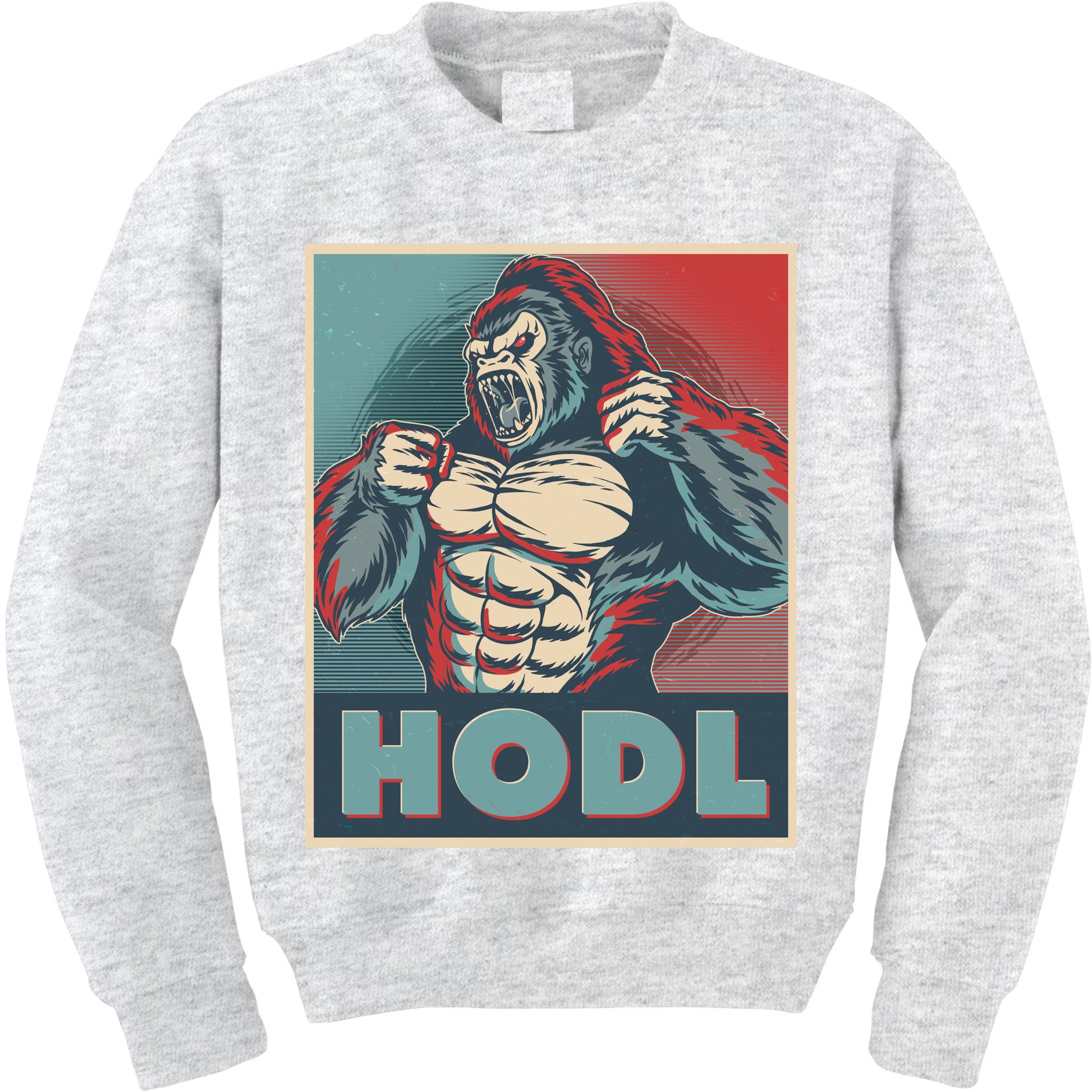 Vintage Vote HODL Crypto Currency Gorilla Ape Kids Sweatshirt