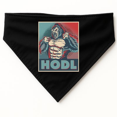 Vintage Vote HODL Crypto Currency Gorilla Ape USA-Made Doggie Bandana