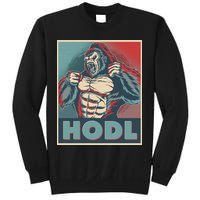 Vintage Vote HODL Crypto Currency Gorilla Ape Sweatshirt