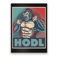 Vintage Vote HODL Crypto Currency Gorilla Ape Poster