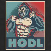 Vintage Vote HODL Crypto Currency Gorilla Ape Trucker Hat