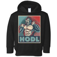 Vintage Vote HODL Crypto Currency Gorilla Ape Toddler Hoodie