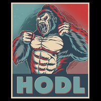 Vintage Vote HODL Crypto Currency Gorilla Ape Toddler Hoodie