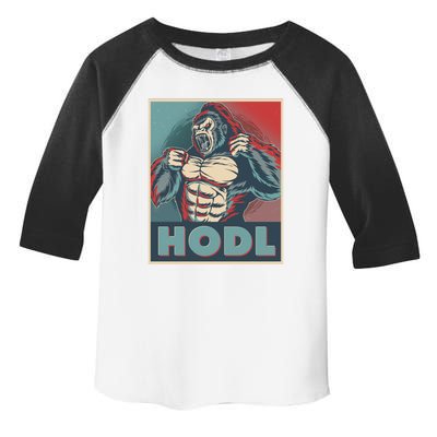 Vintage Vote HODL Crypto Currency Gorilla Ape Toddler Fine Jersey T-Shirt