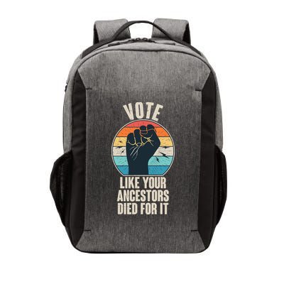 Vintage Vote Like Your Ancestors Died For It Protest Fist Vector Backpack