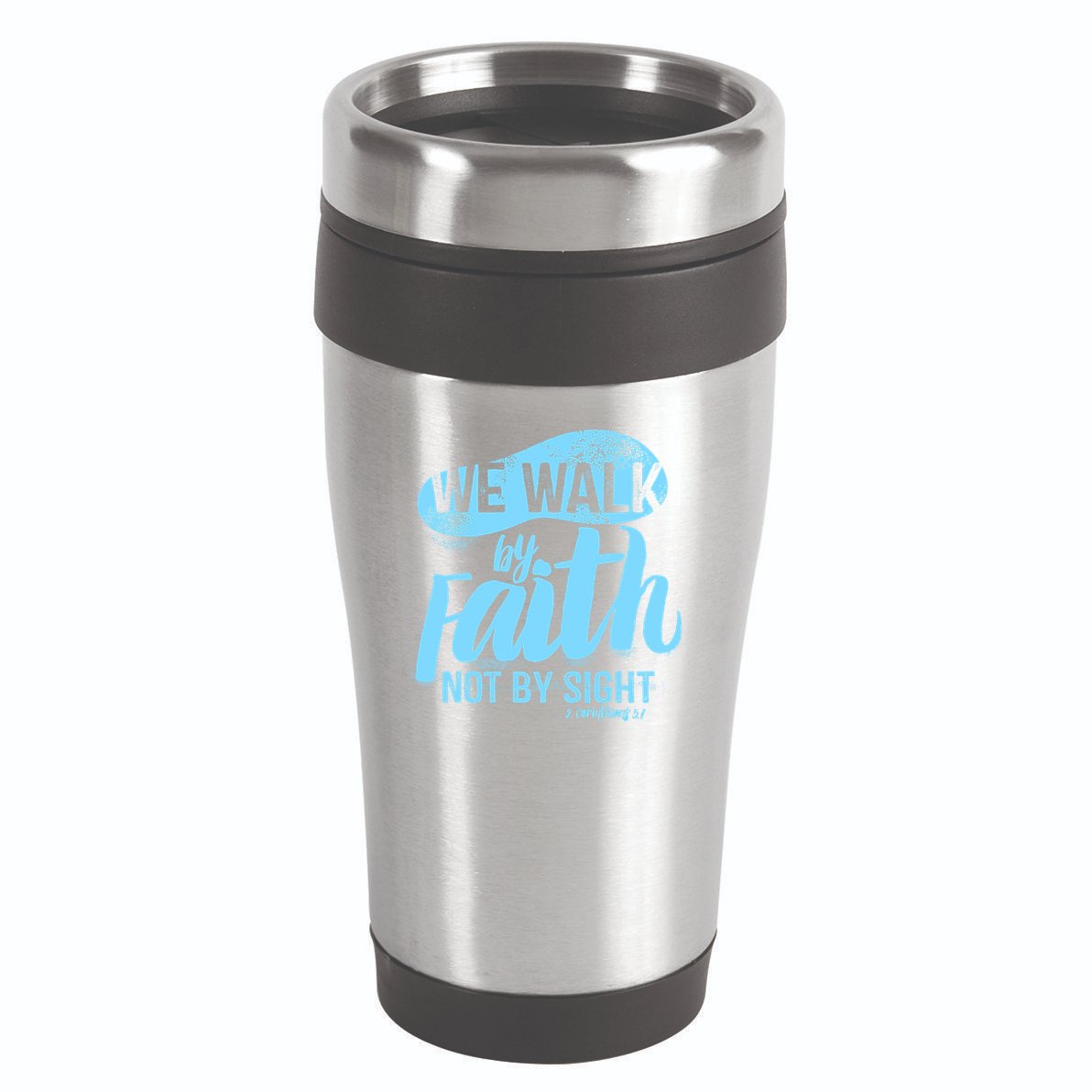 Vintage Walk By Faith Not By Sight 16oz Travel Tumbler