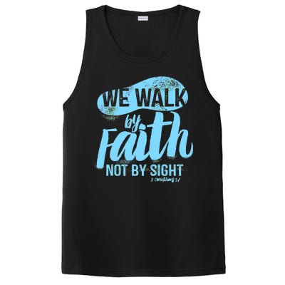 Vintage Walk By Faith Not By Sight PosiCharge Competitor Tank