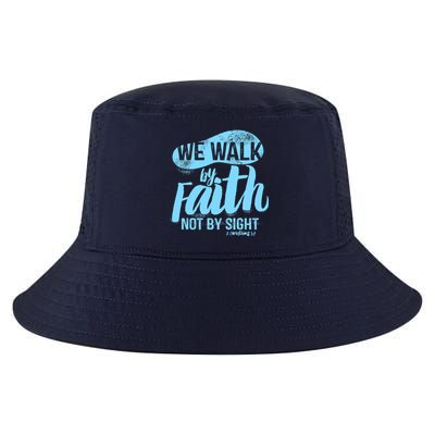Vintage Walk By Faith Not By Sight Cool Comfort Performance Bucket Hat