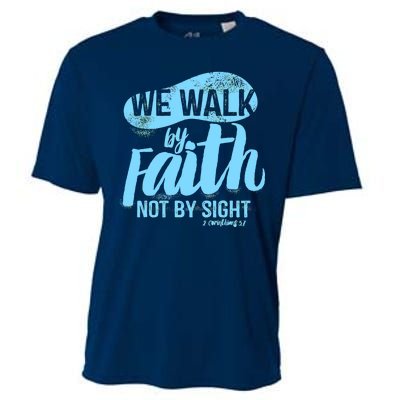 Vintage Walk By Faith Not By Sight Cooling Performance Crew T-Shirt