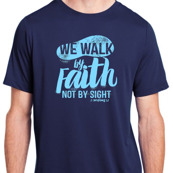 Vintage Walk By Faith Not By Sight Adult ChromaSoft Performance T-Shirt