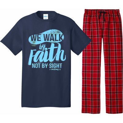 Vintage Walk By Faith Not By Sight Pajama Set