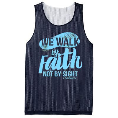 Vintage Walk By Faith Not By Sight Mesh Reversible Basketball Jersey Tank