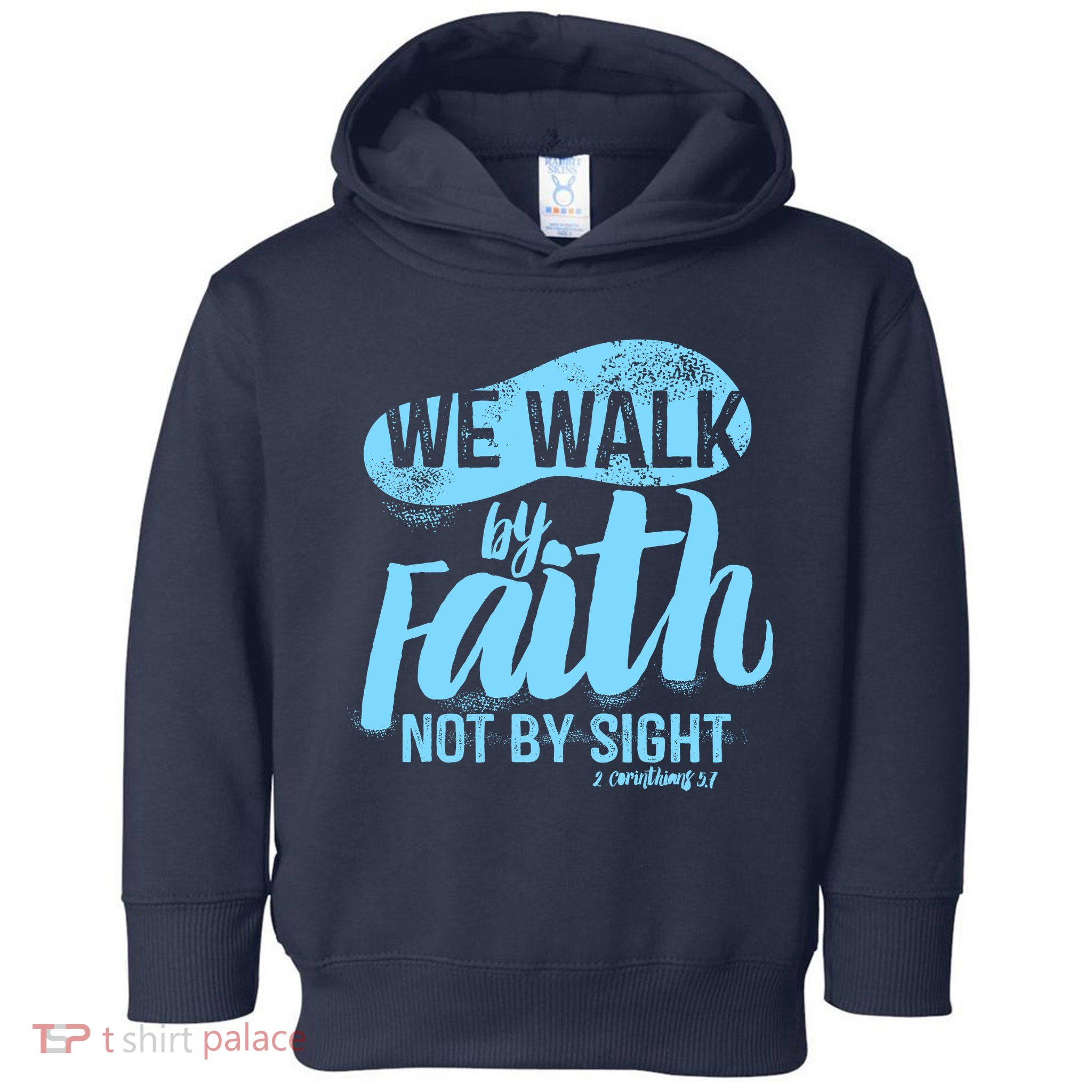 Vintage Walk By Faith Not By Sight Toddler Hoodie