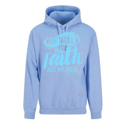 Vintage Walk By Faith Not By Sight Unisex Surf Hoodie