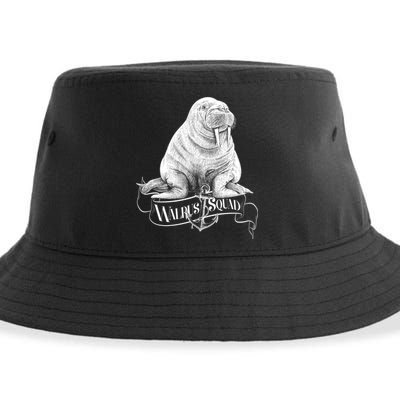 Vintage Walrus Squad Sustainable Bucket Hat