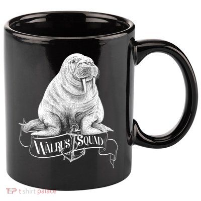 Vintage Walrus Squad 11oz C Handle Ceramic Mug