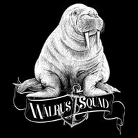Vintage Walrus Squad Flat Bill Trucker Hat