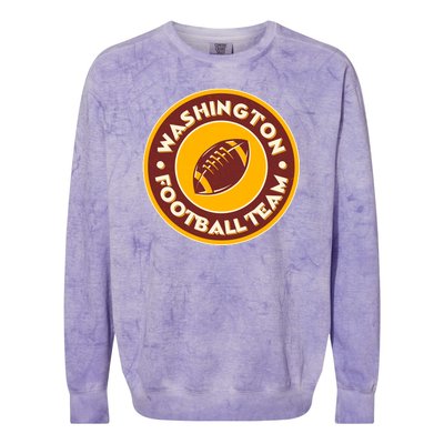 Vintage Washington Football Team Logo Emblem Colorblast Crewneck Sweatshirt