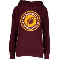 Vintage Washington Football Team Logo Emblem Womens Funnel Neck Pullover Hood