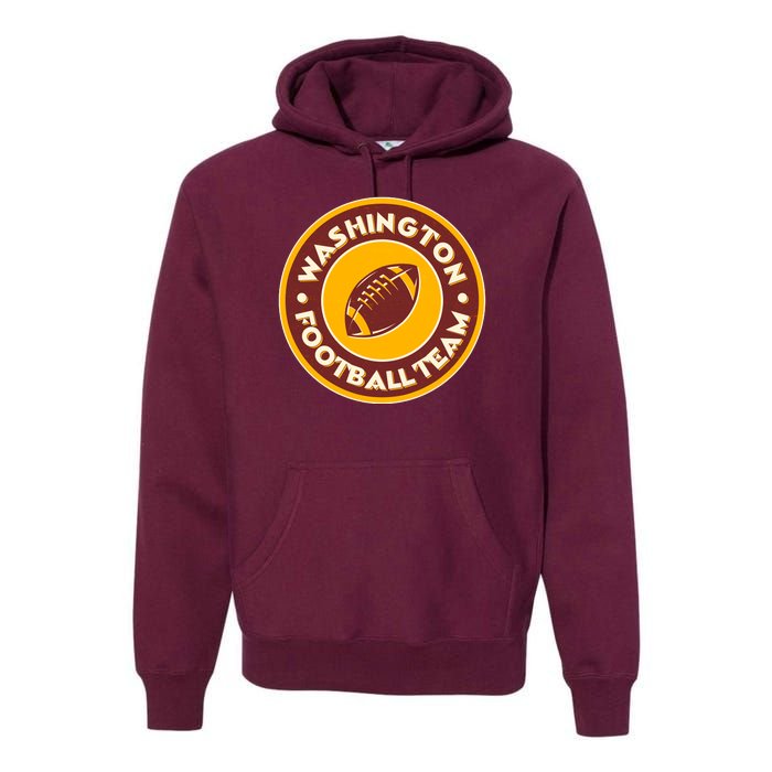 Vintage Washington Football Team Logo Emblem Premium Hoodie