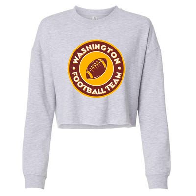 Vintage Washington Football Team Logo Emblem Cropped Pullover Crew