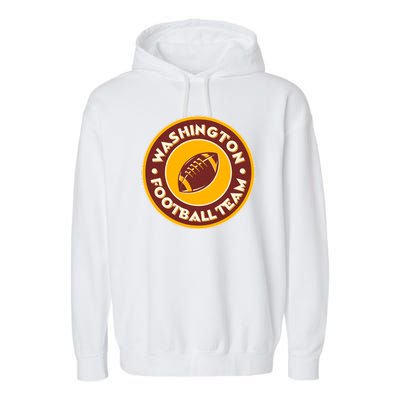 Vintage Washington Football Team Logo Emblem Garment-Dyed Fleece Hoodie